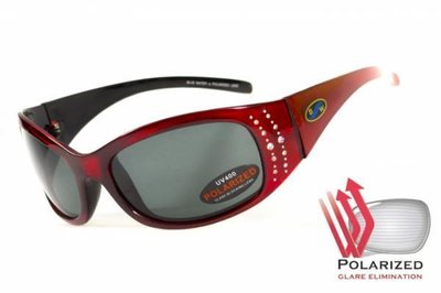 Поляризационные очки BluWater BISCAYENE Red Polarized (gray) серые 4БИСК-К20П фото