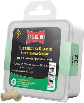 Патч для чистки Ballistol войлочный классический для кал. 8 мм. 60шт/уп 429.01.09 фото