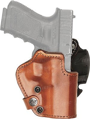 Кобура Front Line LKC для Glock 17/22/31. Матеріал - Kydex/шкіра/замша. Колір - коричневий 2370.22.32 фото