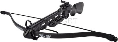 Арбалет Man Kung MK-150A1PB, Рекурсивний, гвинтівкового типу, пластиковий приклад колір чорний 100.00.47 фото