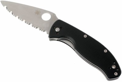 Нож Spyderco Tenacious, G-10, серрейтор 87.10.43 фото