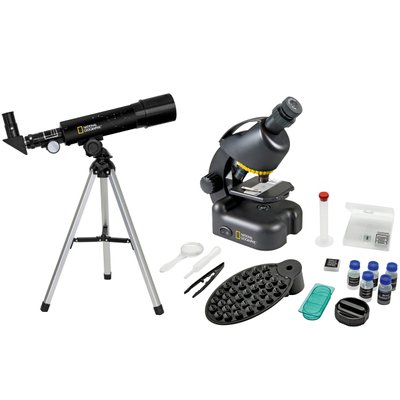 Мікроскоп National Geographic Junior 40x-640x + Телескоп 50/360 з кейсом (9118200) 926260 фото