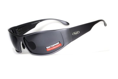 Открытыте защитные очки Global Vision BAD-ASS-1 GunMetal (gray) серые 1БЕД1-ГМ20 фото