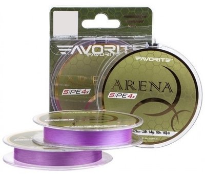 Шнур Favorite Arena PE 4x 150м (purple) #0.2/0.076mm 5lb/2.1kg 1693.10.97 фото