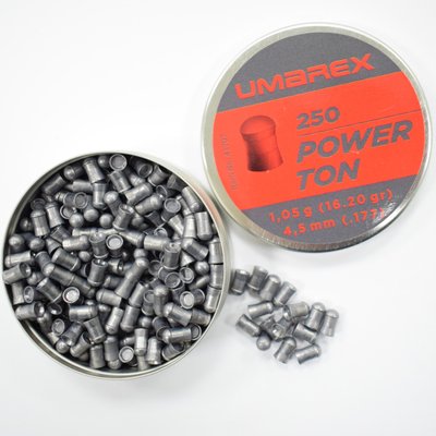 Кулі Umarex Power Ton 4.5 мм, 1.05 грам / 250 штук упаковка 1003584 фото