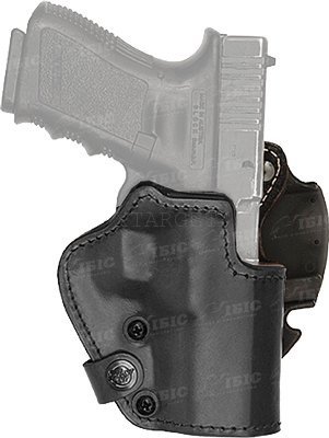 Кобура Front Line LKC для Glock 26/27/28. Матеріал - Kydex/шкіра/замша. Колір - чорний 2370.22.35 фото