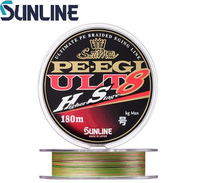 Шнур Sunline PE EGI ULT HS8 180m #0.5/0.117mm 3.9kg 1658.07.34 фото