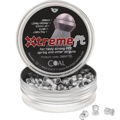 Кулі Coal Xtreme Field Target 5.5 мм, вага - 1.35 г. 200 шт/уп 3984.00.26 фото