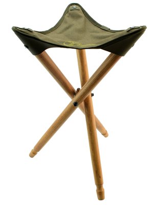 Мисливський складаний стілець, брезент. Висота 65 см СТ-1 фото
