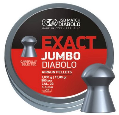 Кулі JSB Exact Jumbo Diabolo 5.5, 1,03 гр. 500 шт. 1453.05.49 фото