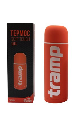 Термос TRAMP Soft Touch 1 л, Помаранчевий TRC-109-orange фото