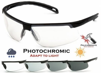 Фотохромные защитные очки Pyramex EVER-LITE Photochromic (clear) прозрачные фотохромные 2ЕВ24-10 фото