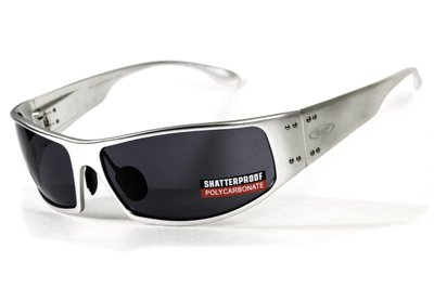 Открытыте защитные очки Global Vision BAD-ASS-2 Silver (gray) серые 1БЕД2-СМ20 фото