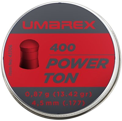 Кулі Umarex Power Ton 4.5 мм, 0.87 грам / 400 штук упаковка 1003583 фото