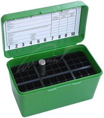 Коробка MTM H50-RL на 50 патронів кал. 30-06 і 8x57 JRS. Колір – зелений. 1773.04.80 фото