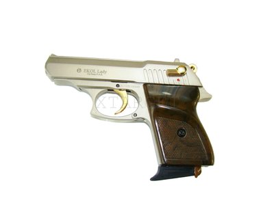 Сигнальный пистолет EKOL Lady 9 мм сатин с позолотой Z21.2.009 фото