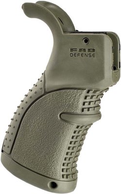 AGR-43G Прорезиненная пистолетная рукоятка для M16/M4/AR-15, зеленая 2410.00.67 фото