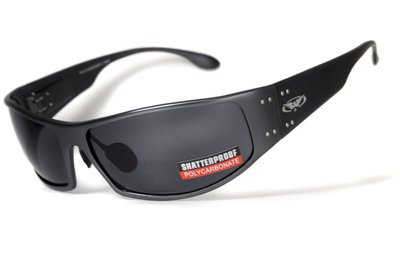 Открытыте защитные очки Global Vision BAD-ASS-2 GunMetal (gray) серые 1БЕД2-ГМ20 фото