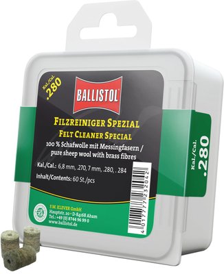 Патч для чистки Ballistol войлочный специальный 7 мм (.284) 60шт/уп 429.00.87 фото