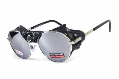 Открытыте защитные очки Global Vision AVIATOR-5 (silver mirror) зеркальные серые 1АВИА5-70 фото