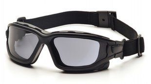 Захисні окуляри з ущільнювачем Pyramex i-Force Slim (gray) Anti-Fog, чорні 2АИФО-20 фото
