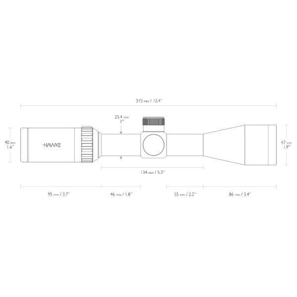Прицел оптический Hawke Vantage IR 3-9x40 (Rimfire .22 LR HV R/G) 3986.00.43 фото