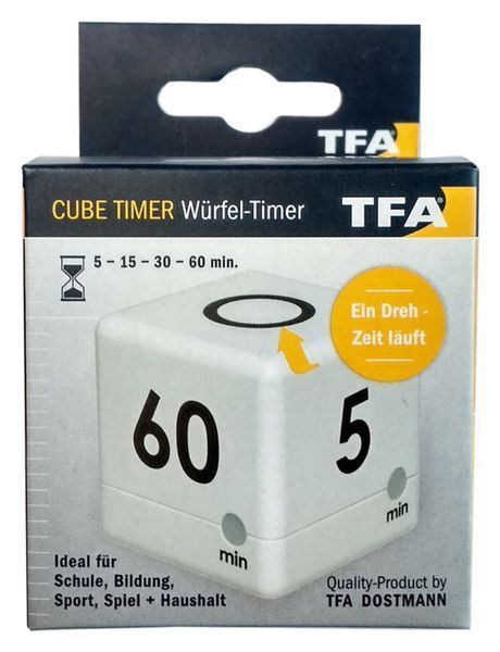 Таймер цифровой TFA CUBE-TIMER 38203202 для заваривания чая 38203202 фото