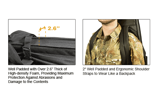 Чохол рюкзак для зброї Leapers Combat, 107x33 см (на 2 одиниці) 2370.09.90 фото
