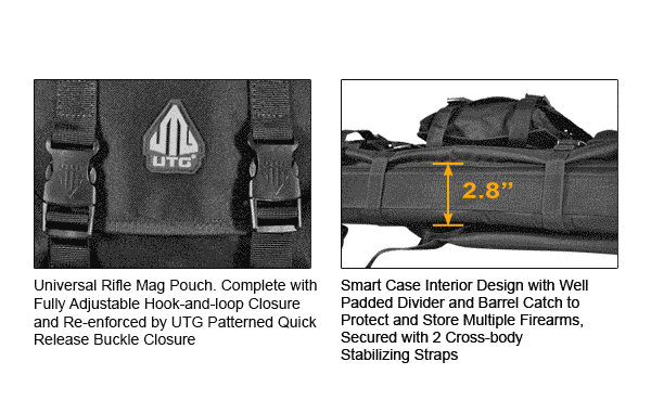 Чехол рюкзак для оружия Leapers Combat, 107x33 см ( на 2 единици ) 2370.09.90 фото