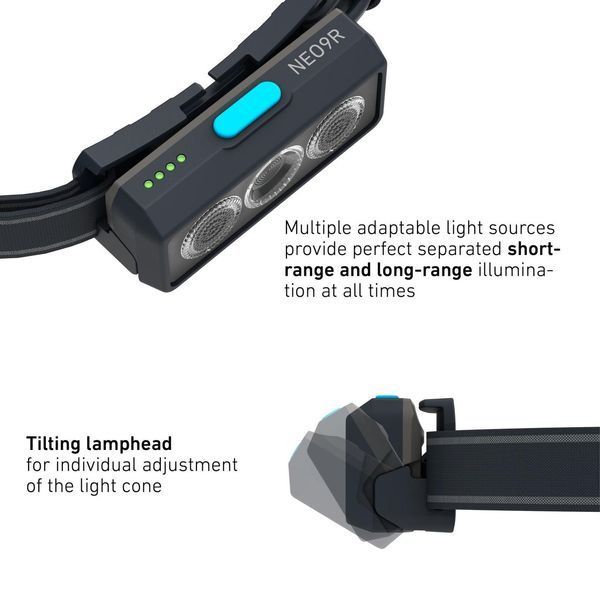 Ліхтар налобний Led Lenser NEO 9R Blue 1200/600/200/20 (акумуляторний) 6008999 фото