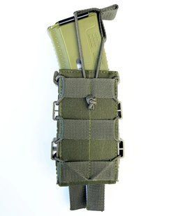 Подсумок для 1 магазина АК на систему MOLLE ТТХ Cordura 500D ХАКІ 2000000045467 фото
