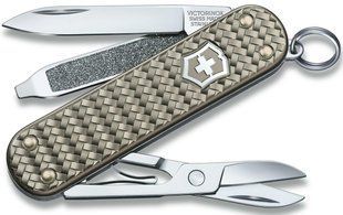Мультитул нож Victorinox Classic SD Precious Alox Infinite Grey 0.6221.4031G 4008491 фото
