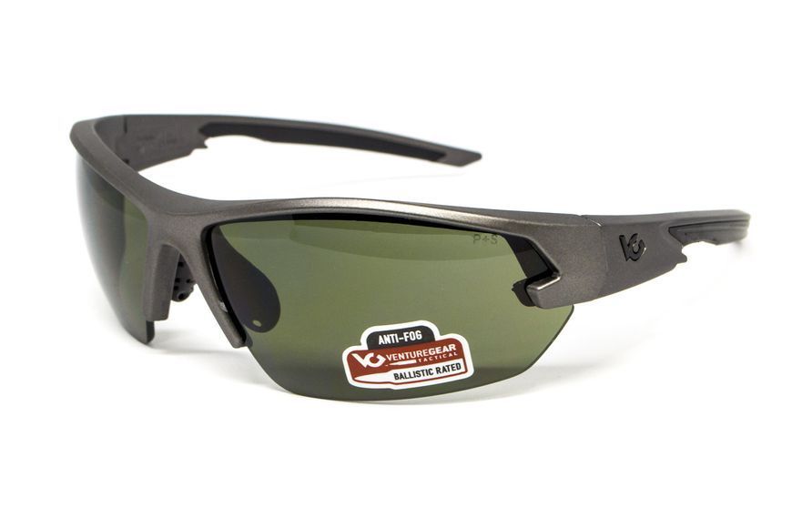 Защитные очки Venture Gear Tactical Semtex 2.0 Gun Metal (forest gray) Anti-Fog, чёрно-зелёные в оправе цвета VG-SEMGM-FGR1 фото