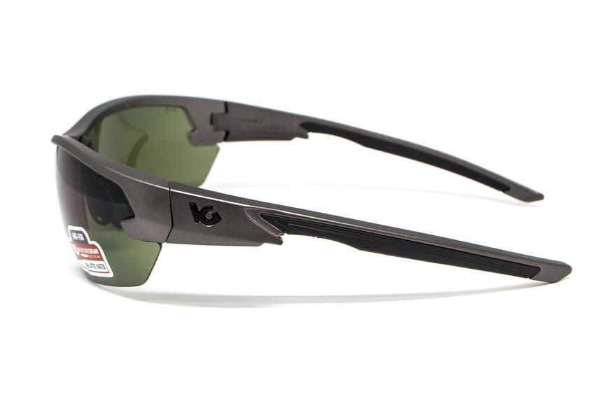 Защитные очки Venture Gear Tactical Semtex 2.0 Gun Metal (forest gray) Anti-Fog, чёрно-зелёные в оправе цвета VG-SEMGM-FGR1 фото