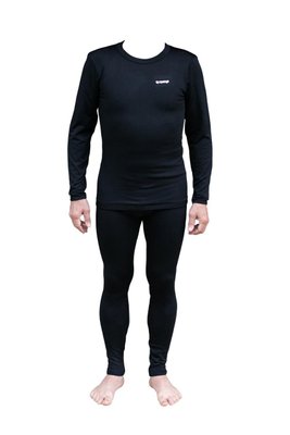 Термобілизна чоловіча Tramp Warm Soft комплект (футболка+штани) чорний UTRUM-019-black, UTRUM-019-black-S/M UTRUM-019-black-S/M фото