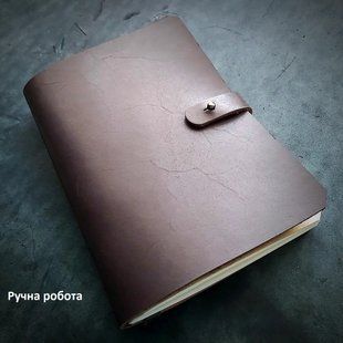 Стильний шкіряний блокнот A5 Pellame KB002 (коричневий) Pellame-117 фото