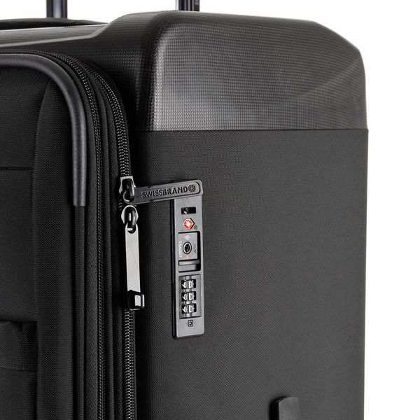 Чемодан Swissbrand Perth (M) Black (SWB_LYPER001M) DAS301488 фото