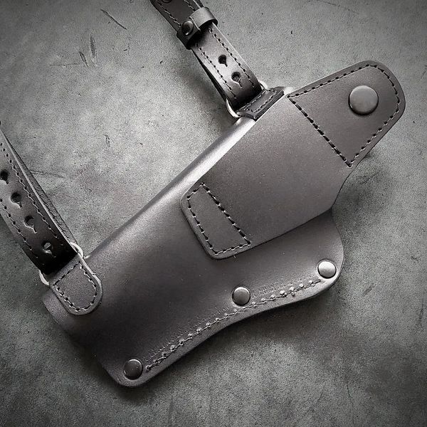 Оперативная кобура Browning Hi-Power с подсумкой под магазин Pellame-227 фото