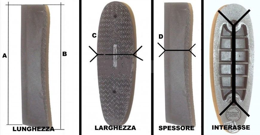 Потиличник BENELLI Gel Recoil Pad RH Small R1 Comfort 2007329 фото