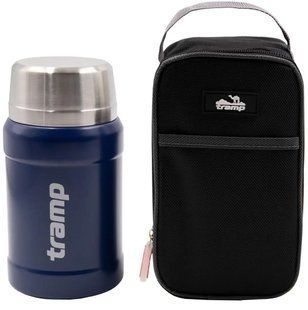 Термос TRAMP с широким горлом 800 мл в чехле UTRC-132 blue UTRC-132-blue фото