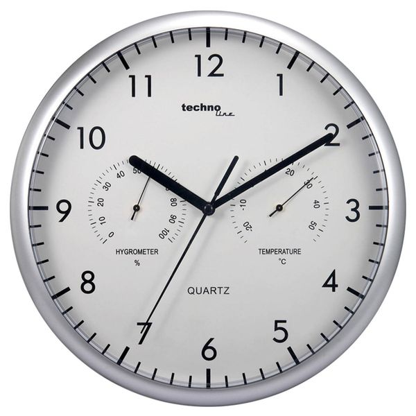 Часы с термометром и гигрометром Technoline WT650 White (WT650) DAS301219 фото