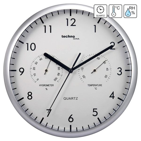 Часы с термометром и гигрометром Technoline WT650 White (WT650) DAS301219 фото