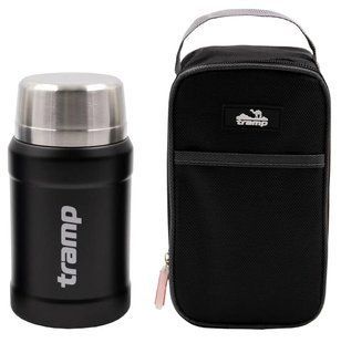 Термос TRAMP с широким горлом 800 мл в чехле UTRC-132 black UTRC-132-black фото