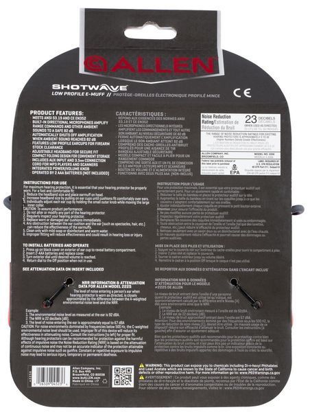 Активні навушники Allen Shotwave low-profile earmuff 1568.04.40 фото
