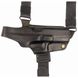 Кобура Glock 17 кожаная формованная трехслойная горизонтальная (с резинкой) 1001 Glock 17 горизонталь фото 2