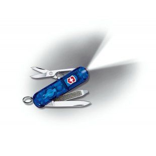 Швейцарский нож Victorinox Swiss Lite с фонариком / синий полупрозрачный 4001163 фото