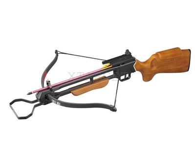 Арбалет Man Kung MK-150A1, Рекурсивний, гвинтівкового типу, дерев'яний приклад колір коричневий 100.00.45 фото