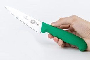 Столовый разделочный нож Victorinox Fibrox 19 см зеленый 5.2004.19 4007428 фото