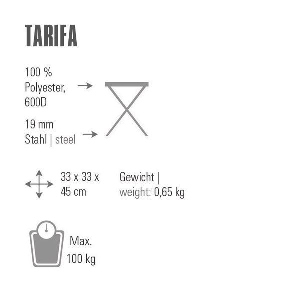 Стілець High Peak Tarifa Dark Grey/Blue (44143) 929802 фото