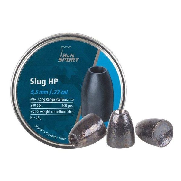 Кулі пневматичні H & N Slug HP кал. 5.51, 1.36 грам. 200 шт / уп 1453.03.85 фото